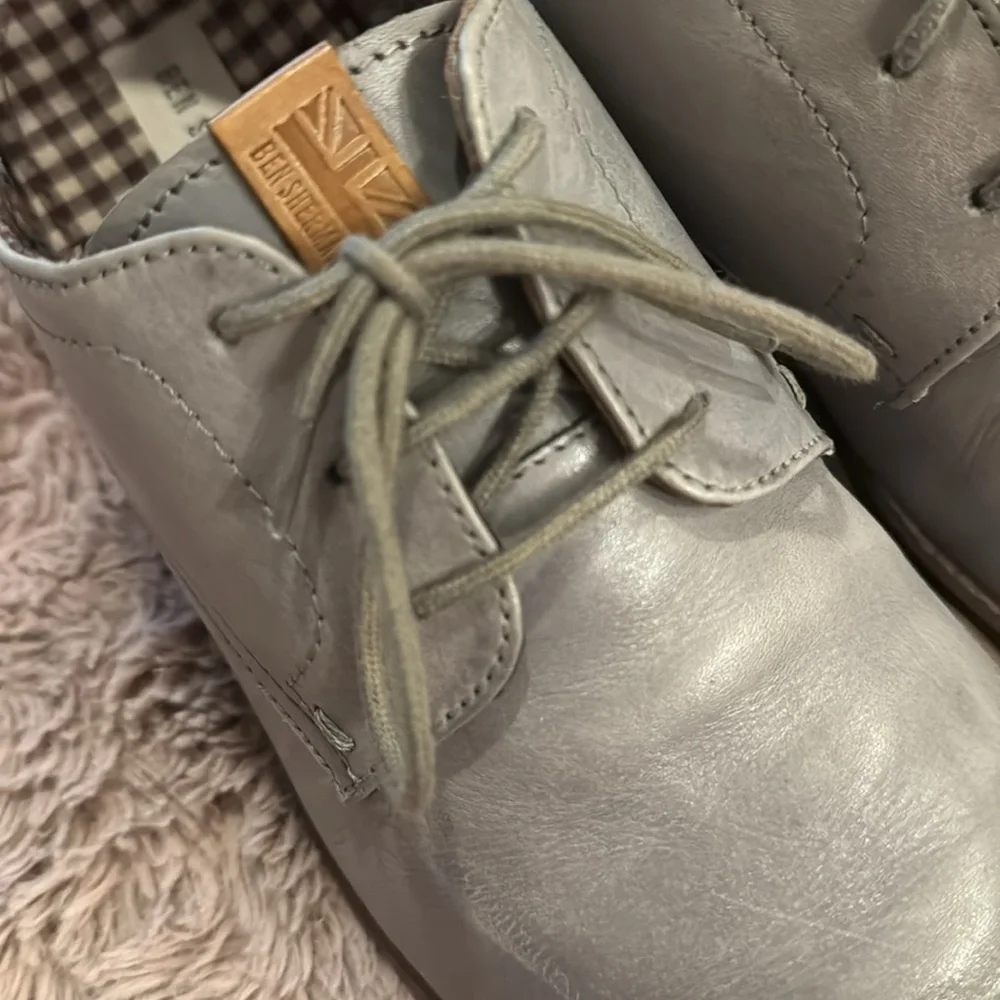Ben Sherman grey distressed men’s dress shoes lace up size 10.5​ - Picture 7 of 9
